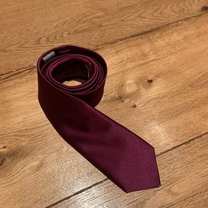 Purple 100% silk handmade tie Brent Morgan
